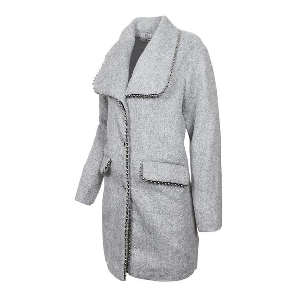 Steve Madden Womens Fall Wool Blend MIDI Coat Small Retail $200 - Picture 3 of 9